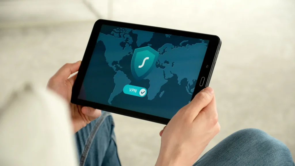 Uporaba VPN aplikacije na tablici