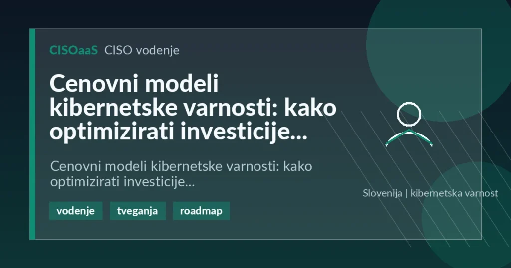 Cenovni modeli kibernetske varnosti: kako optimizirati investicije - Cenovni modeli kibernetske varnosti: kako optimizirati investicije | CISOaaS
