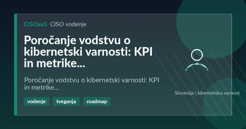 Poročanje vodstvu o kibernetski varnosti: KPI in metrike - Poročanje vodstvu o kibernetski varnosti: KPI in metrike | CISOaaS