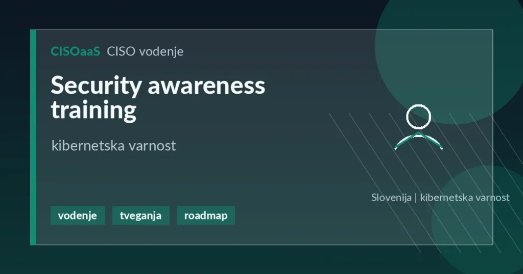 Security awareness training - kibernetska varnost | CISOaaS