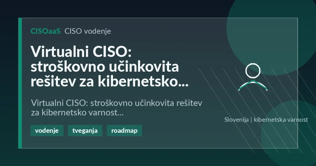 Virtualni CISO: stroškovno učinkovita rešitev za kibernetsko varnost - Virtualni CISO: stroškovno učinkovita rešitev za kibernetsko varnost | CISOaaS